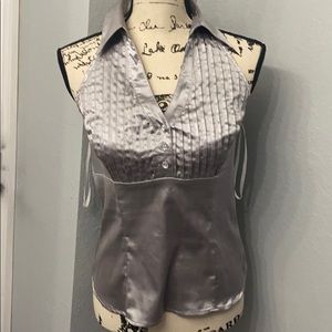 Silver Halter Top